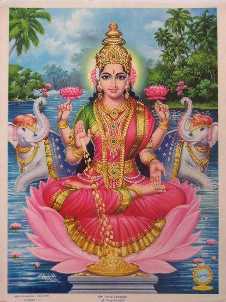 Индийская богиня лакшми