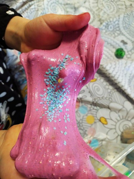 Слайм с клеем пва