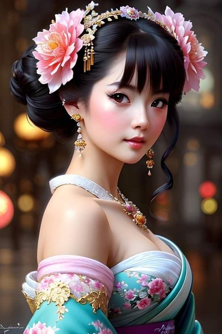 Красивая азиатская девушка