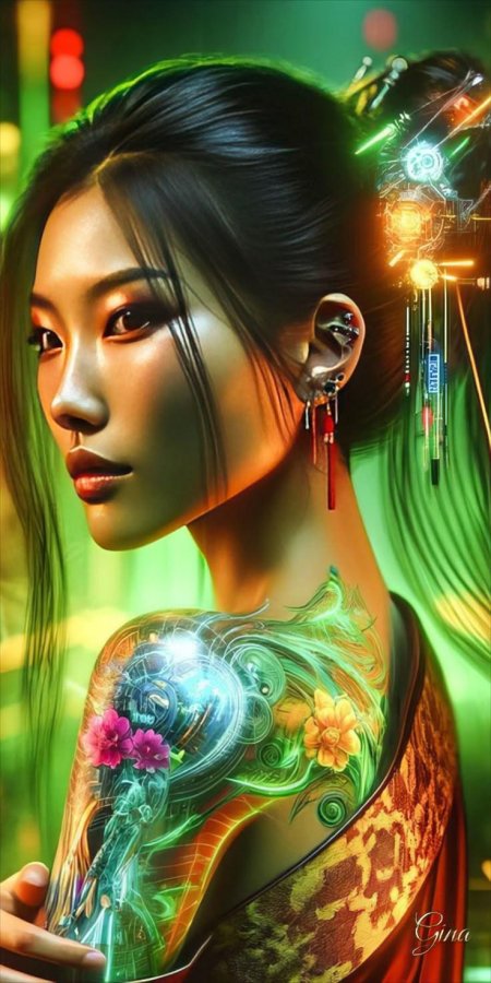 Красивая азиатская девушка