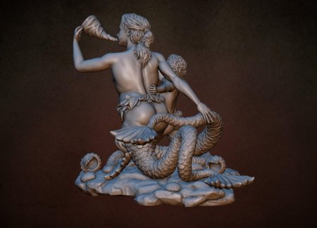 Мифический тритон