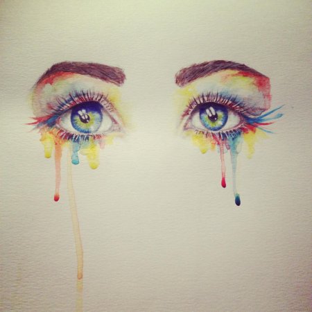 Глаза акварелью