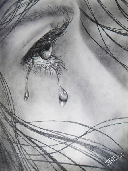 Рисунки карандашом грустные