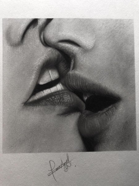 Эскиз поцелуй