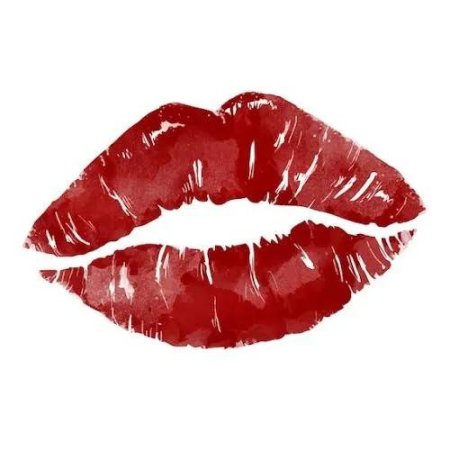 Губы на прозрачном фоне