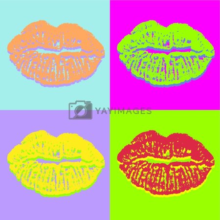 Энди уорхол картины губы