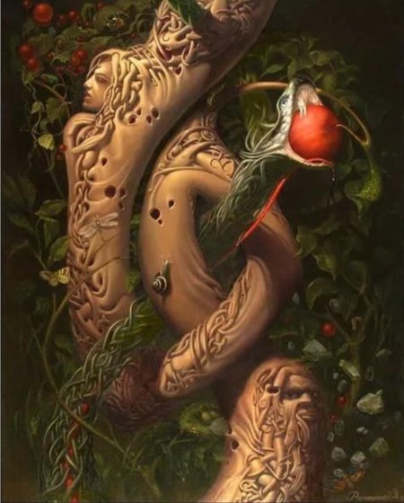 Адам ева яблоко змей