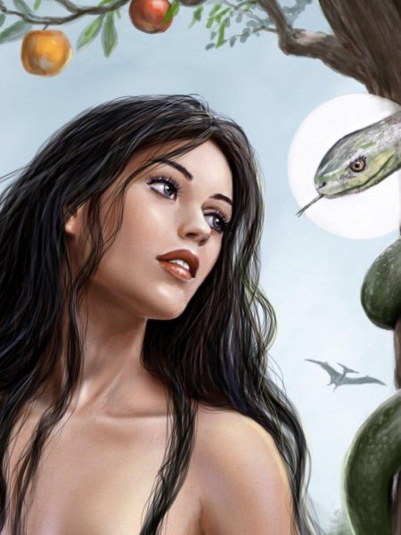 Ева и змей искуситель