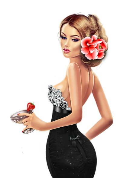 Красивая женщина рисунок