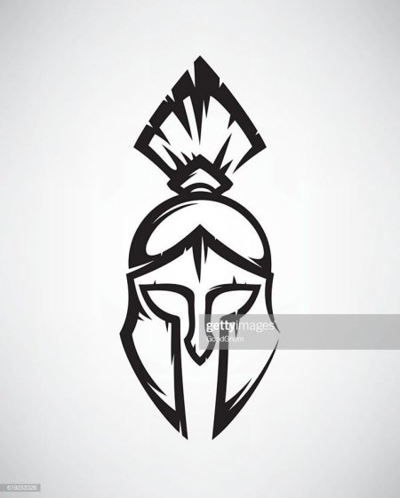 Спартанский шлем эскиз