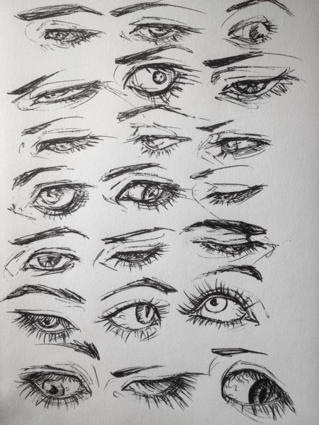 Стили рисования глаз