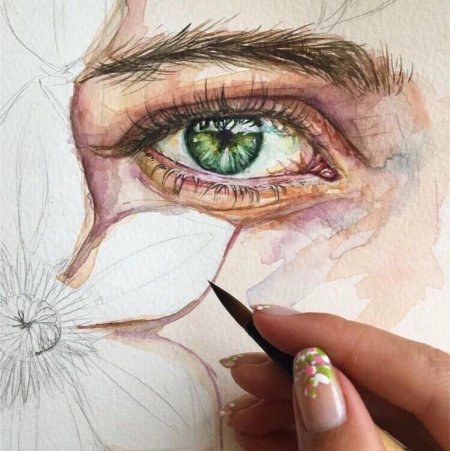 Глаза акварелью
