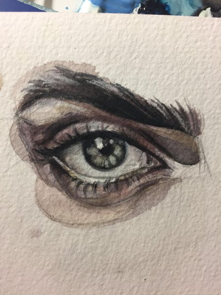 Глаза акварелью