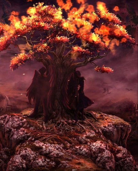 Горящее дерево