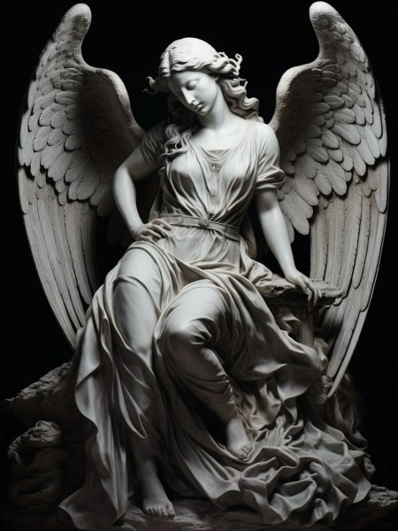 Angel sculpture