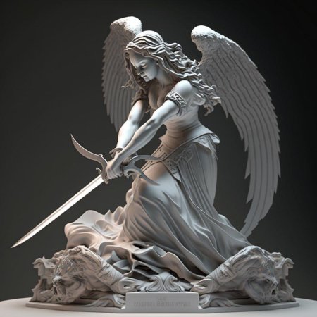 Angel statue 3d model