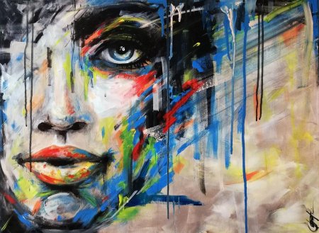 Портрет абстракция