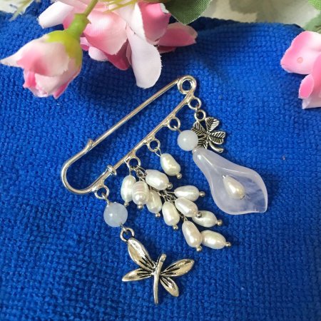 Булавка с камнем