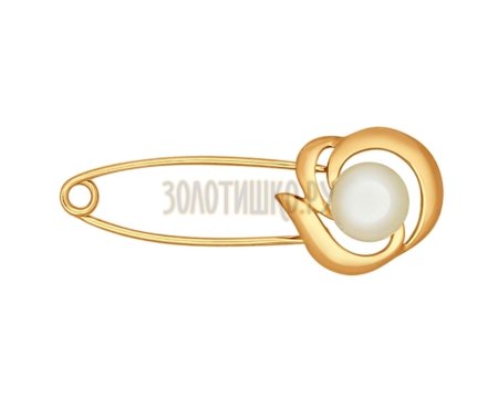 Брошь булавка золото lucente