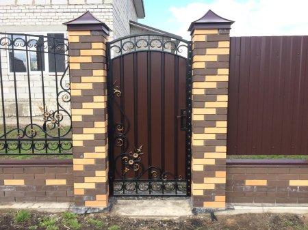 Металлическая калитка для забора