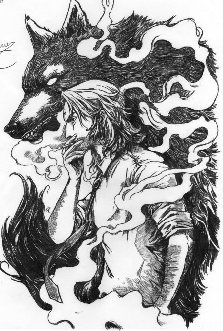 Фенрир волк тату