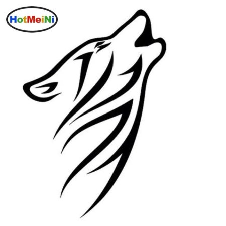 Трафарет волк