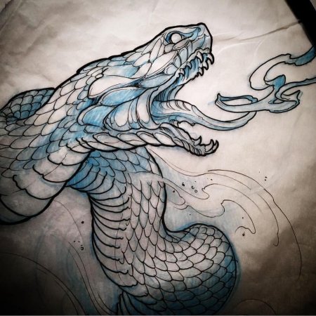 Змеи тату эскизы