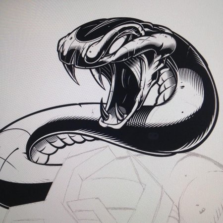 Королевская кобра тату эскизы