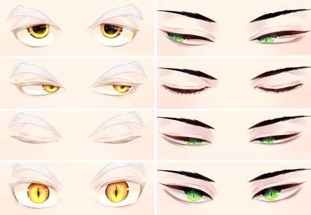 Глаза референс аниме