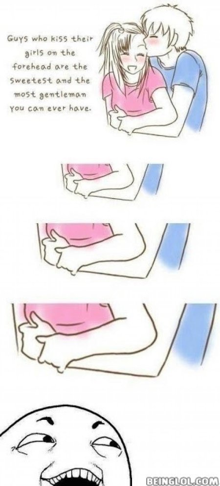 Kiss on the forehead meme