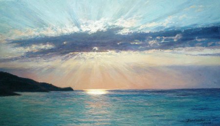 Рассвет на море