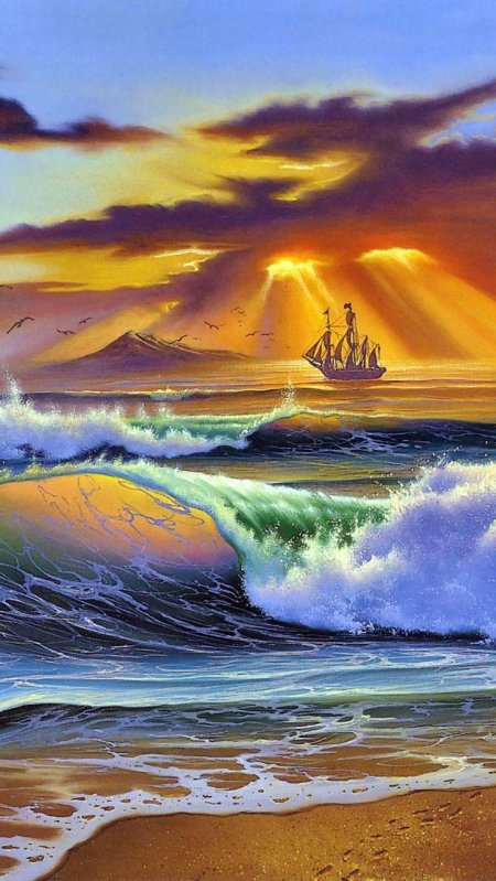 Картины море джим уоррен