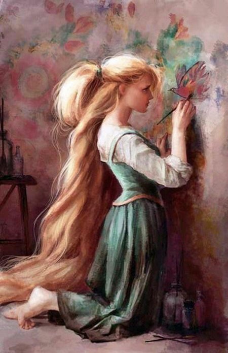 Рапунцель в живописи