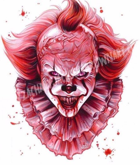 Стивен кинг оно клоун пеннивайз тату