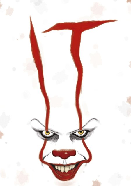 Клоун пеннивайз постер