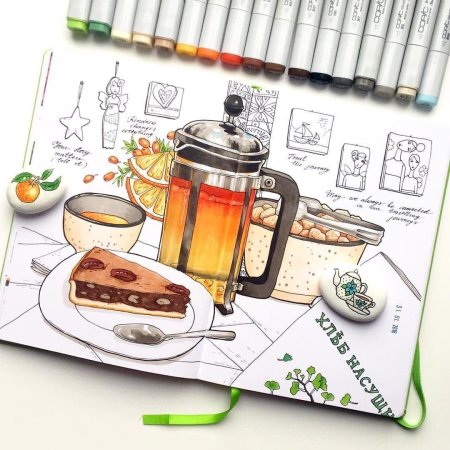 Скетчинг еда