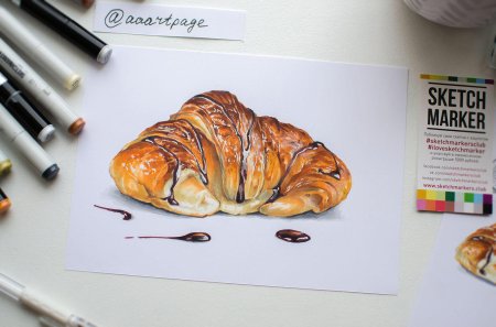 Скетчинг маркерами лизы красновой