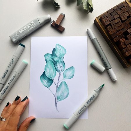 Красивые скетчи маркерами