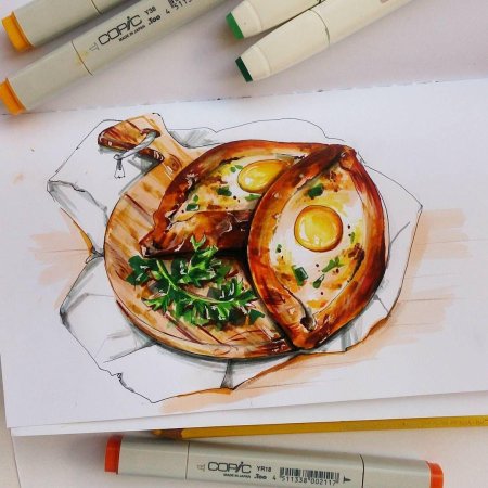 Скетчинг еда