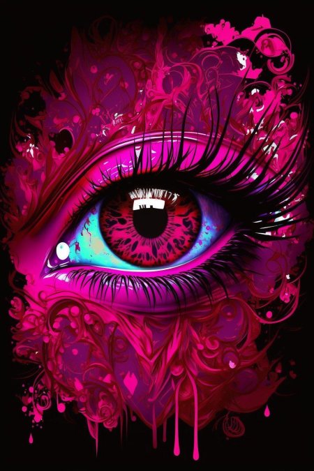 Розовый глаз