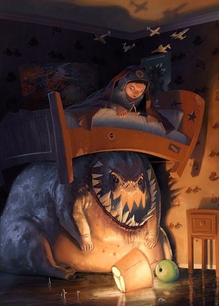 Джио россо подкроватный монстр