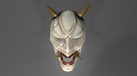 Маска hannya демон