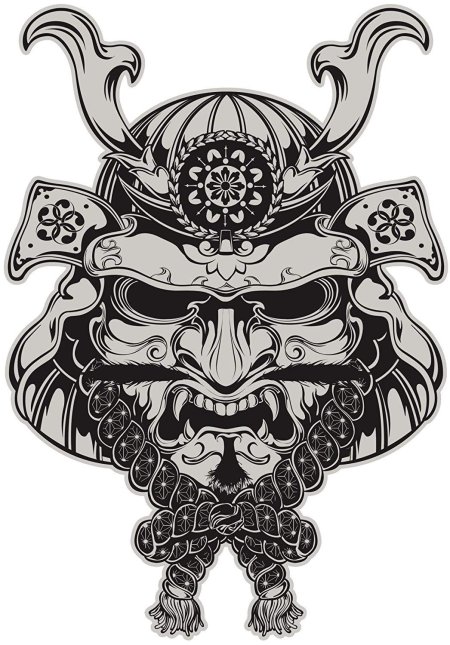 Oni демон самурай маска