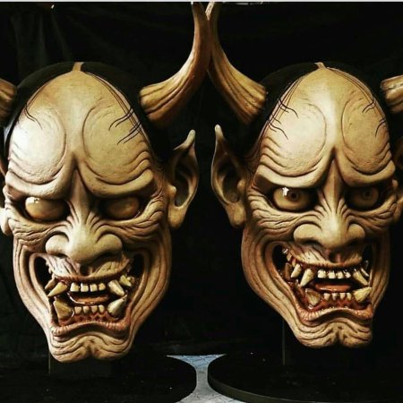 Маска hannya демон