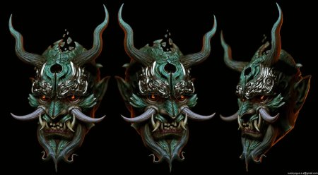 Японская маска демона