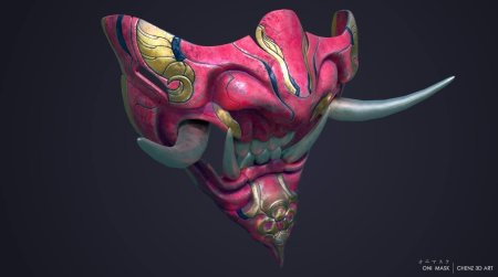 Маска hannya демон