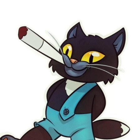 Курящий кот из ну погоди