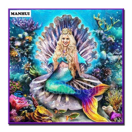 Алмазная мозаика русалка 40х50