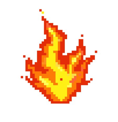 Пиксельный огонь