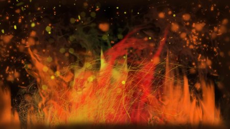 Огненный фон